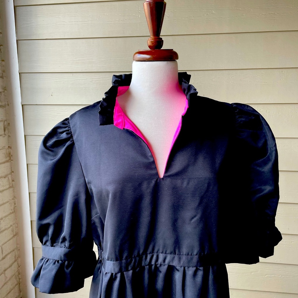 Gretchen Scott taffeta dress.